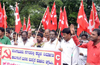CITU stages protest; demands crackdown on sand mafia